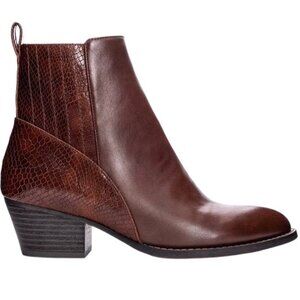CL by Chinese Laundry “Cicily” Ankle Boot in Brown Snake Size 7 1/2